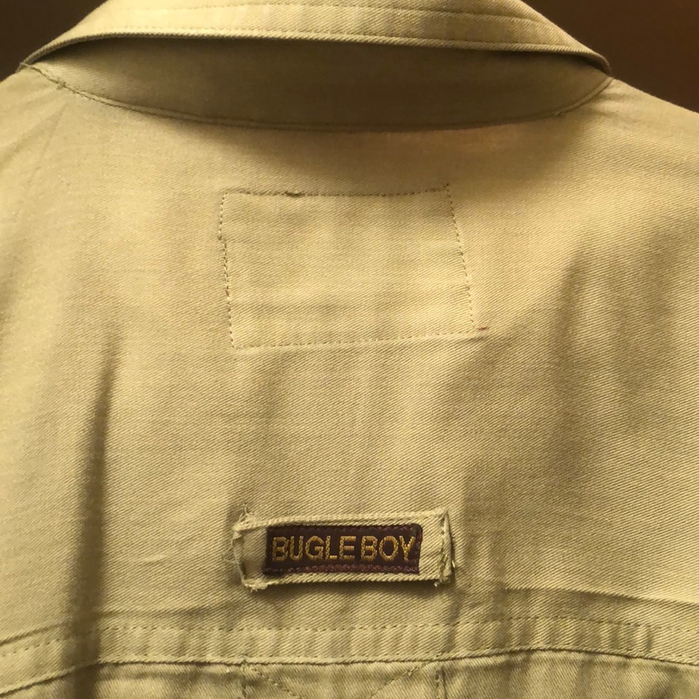 Bugleboy Army Green Short Sleeved Shirt Size Med - Picture 6 of 6